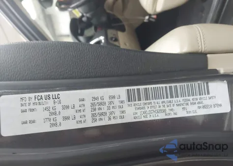 2017 Dodge Durango Gt Awd z USA, uszkodzony, nr VIN 1C4RDJDG7HC629502